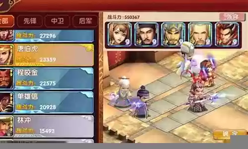 大侠快冲阵容搭配图表插图