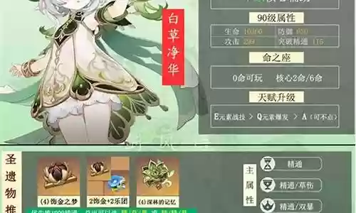 草神输出搭配阵容插图