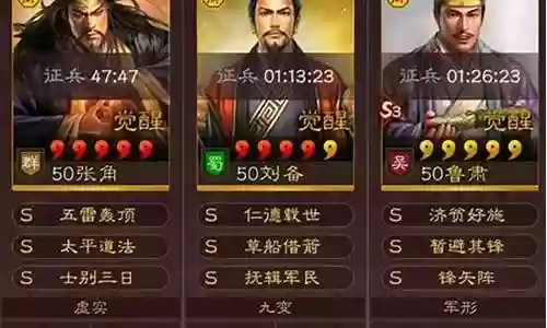 张角刘备搭配什么阵容好插图