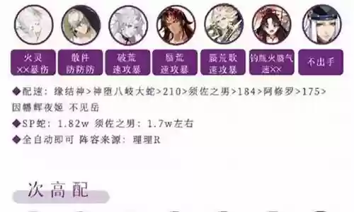 真蛇阵容搭配和打法插图