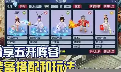 世界ol五开阵容搭配插图
