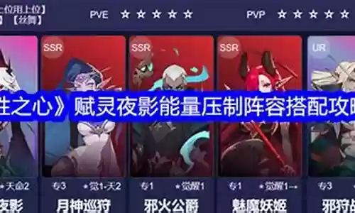能量水晶阵容搭配攻略图插图