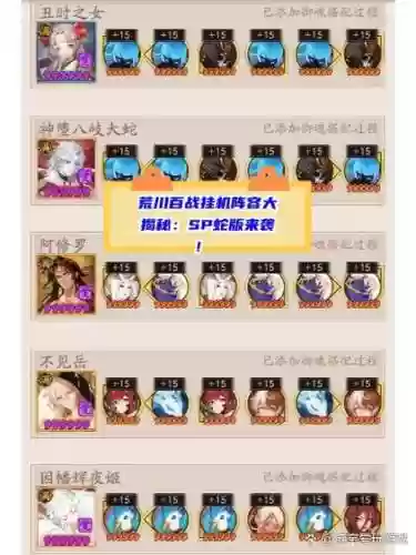 大蛇体系阵容插图