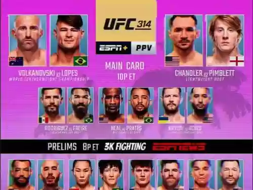 ufc更换阵容插图1