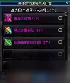 元素师宠物装备礼盒插图