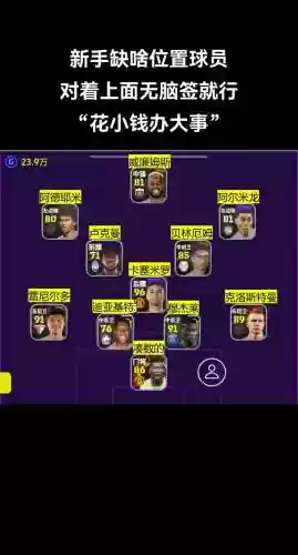 实况天梯阵容插图1