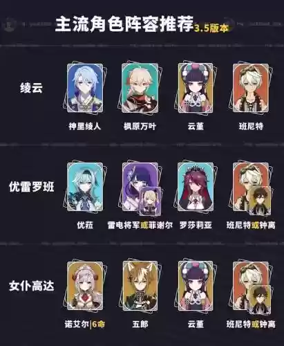 胡桃阵容搭配每行秋插图