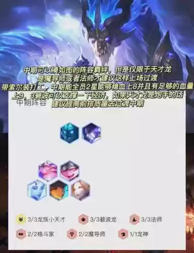 龙神阵容怎么插图