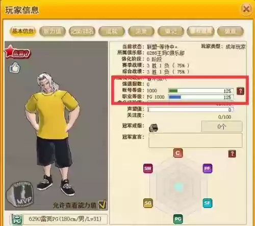 街篮技能加的能力值插图1