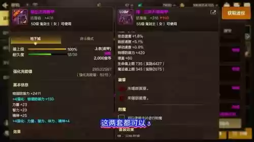 女剑皇巨剑流异界装备选择插图1