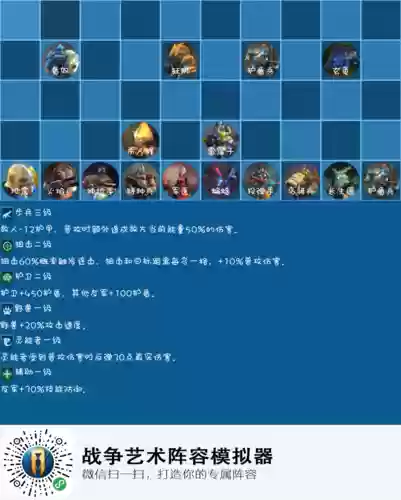 战争艺术搭配阵容插图1