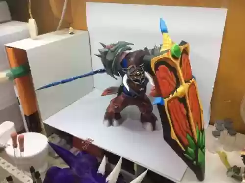 牛人自制魔兽兽人装备插图