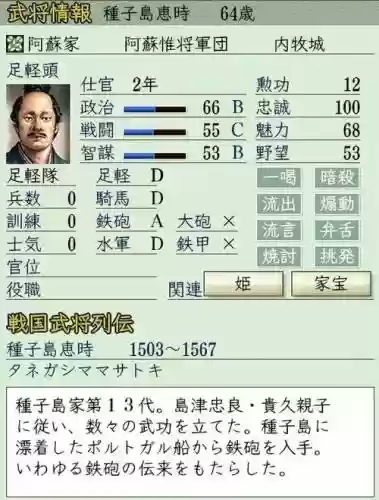 信张之野望14武将技能插图1