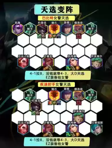 jcc阵容教程插图1