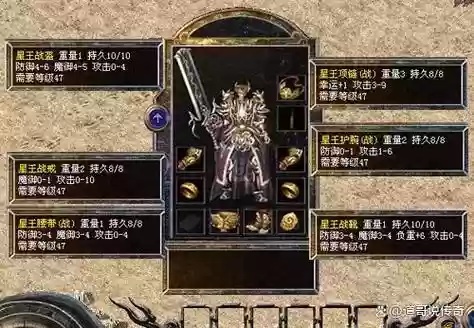 传奇星王装备属性代码