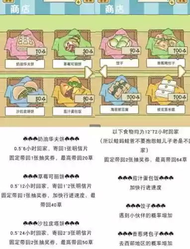 旅行青蛙邻居食物攻略插图1