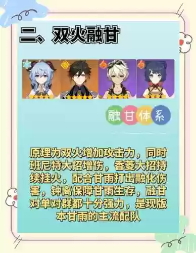 平民甘雨阵容搭配插图1