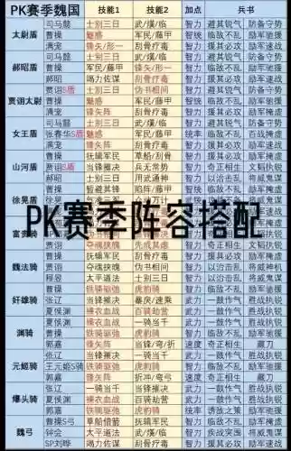 战略阵容搭配