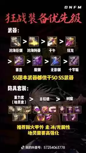 dnf90狂战回归装备选择