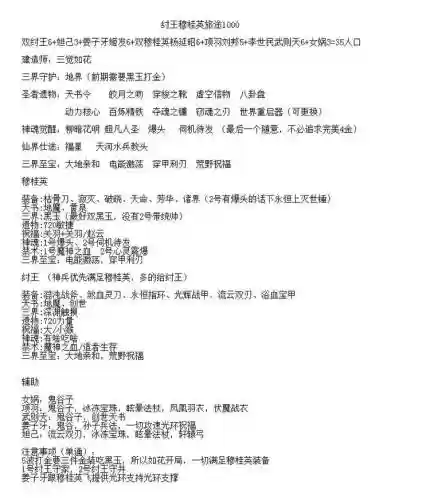 英灵传说29人口阵容搭配插图