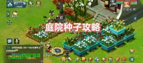 梦幻西游庭院花盆再哪买，梦幻西游庭院花圃摆放插图