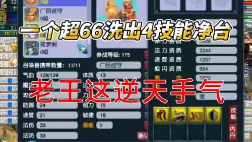 梦幻西游60级洗属性点怎么洗，梦幻西游洗66技巧