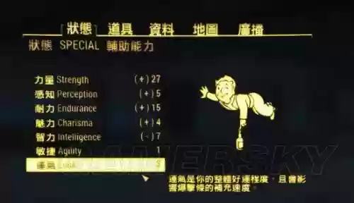 辐射4开局技能点选择，辐射4刚开始21个技能点怎么点