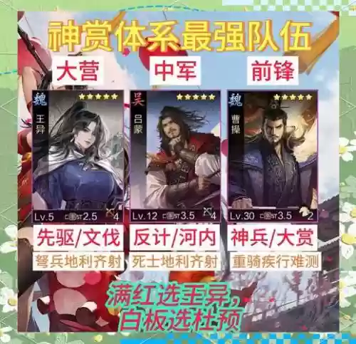 率土之滨新手阵容大全搭配，率土之滨新手攻略