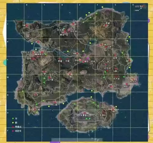 大逃杀武器地图，大逃杀模式在哪