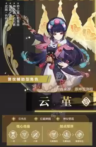 新手云堇圣搭配阵容，原神云堇是什么属性插图